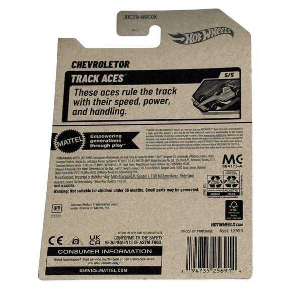 2024 Hot Wheels Chevroleter Treasure Hunt Track Aces Blue White 5/5 - Picture 2 of 10